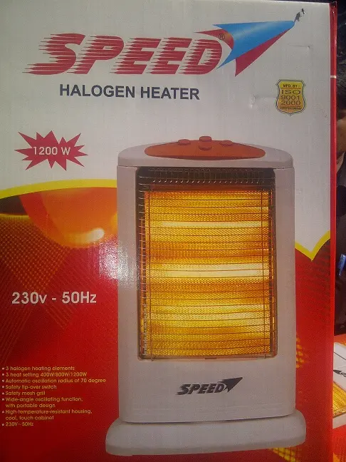 halogen heater speed