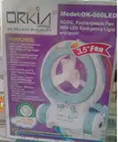 orkia rechargeable fan with light