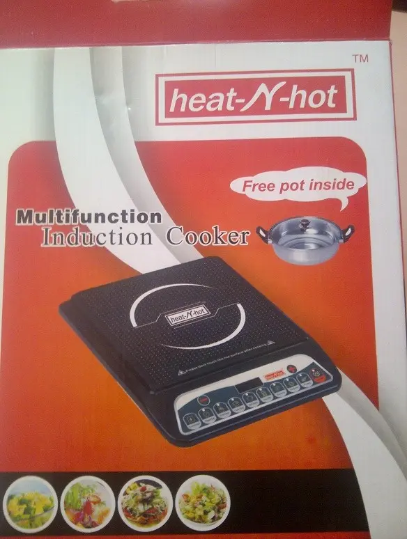 induction cooker heat n hot without pot