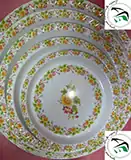 red jannat glazed melamine tableware