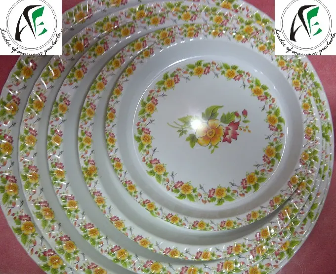 red jannat glazed melamine tableware