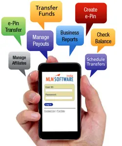 MLM Software Service on Mobile - Mobile Banking Software